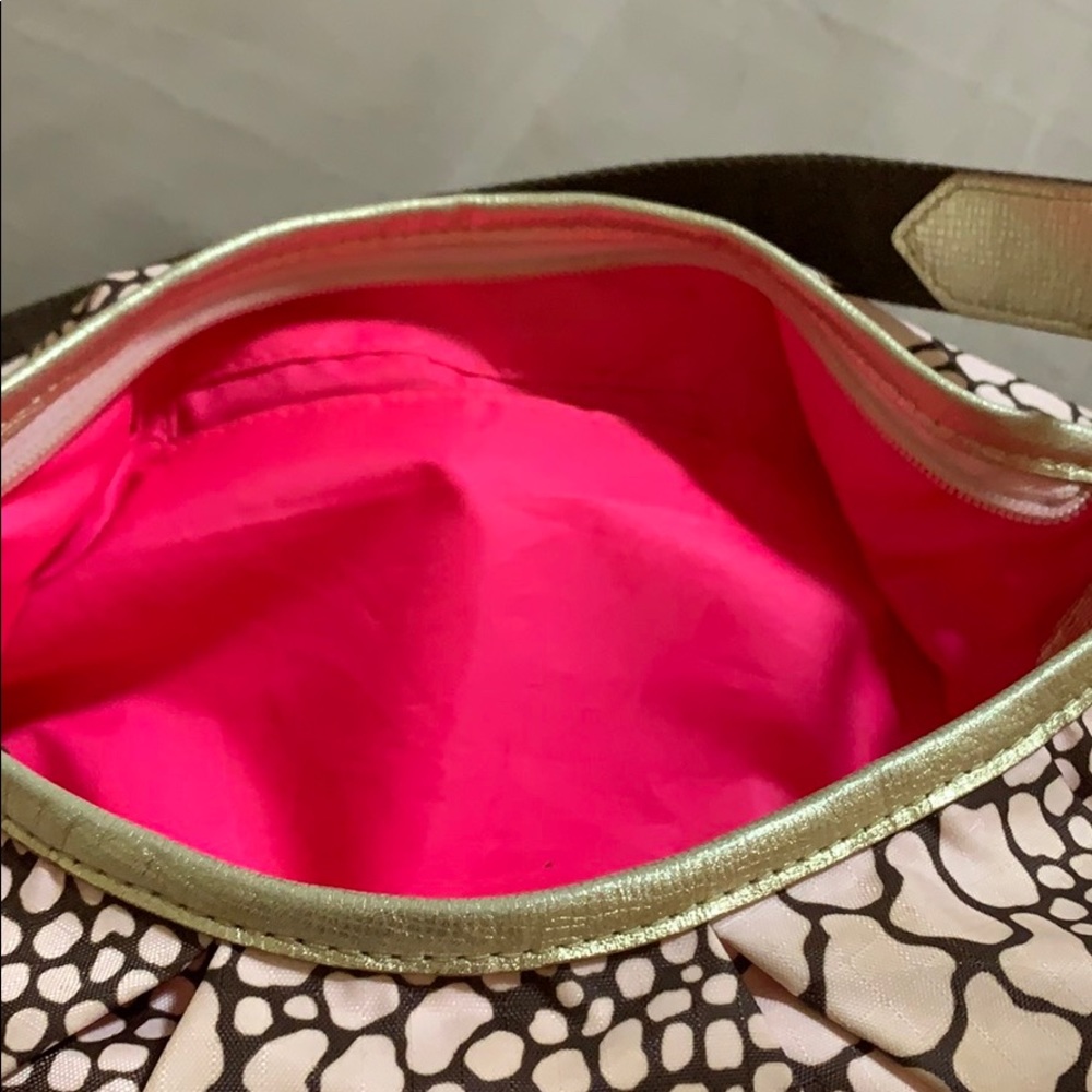 Pink Python Print Cloth Mini Handbag - image 5